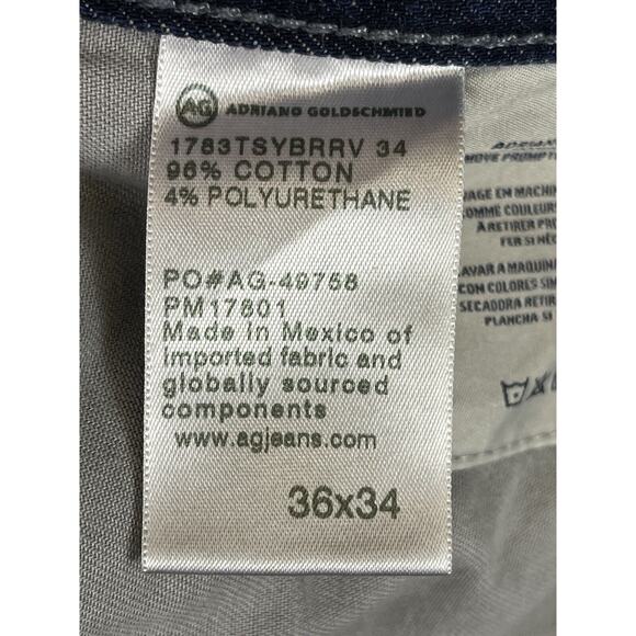 Adriano Goldschmied Mens 36x34 Blue The Tellis ALTERED Casual Denim Preppy Adult - Picture 10 of 14